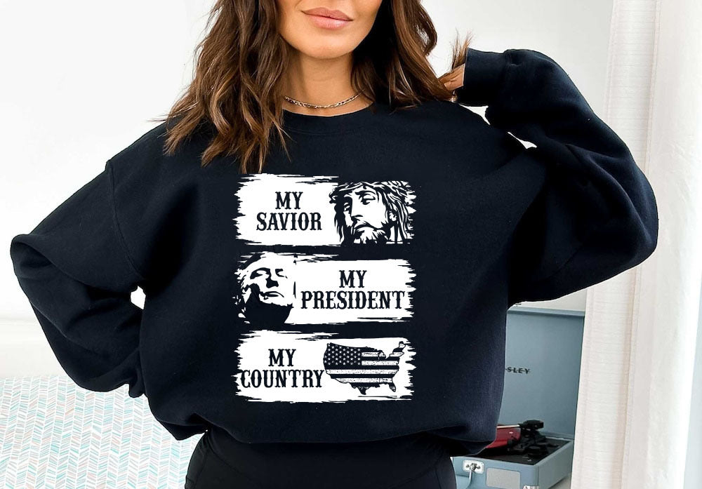 My Savior My President My Country tshirt sweatshirts, hoodies, LGB