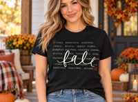 Fall Favorites Shirt - Cozy Autumn Things Graphic Tee