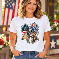 Honor the Brave Patriotic Bow T-Shirt