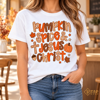 Pumpkin Spice & Jesus Christ Shirt - Christian Fall Graphic Tee