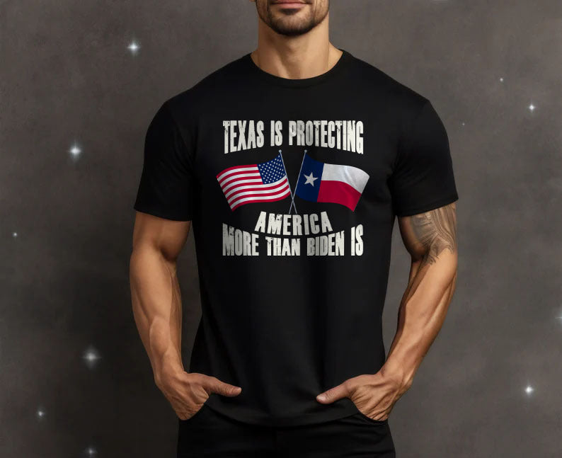 Texas is protecting America more than Biden is tshirt sweatshirts, hoodies, LGB