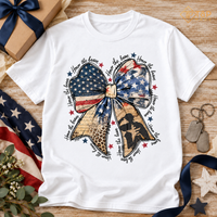 Honor the Brave Patriotic Bow T-Shirt