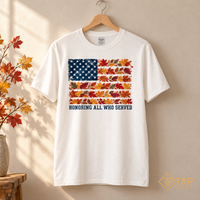 Honoring All Who Served Sweatshirt - Patriotic Fall American Flag Shirt