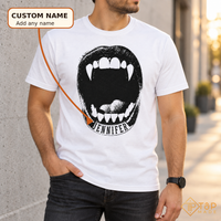 Personalized Vampire Mouth T-Shirt – Custom Name Halloween Tee | T&P Made