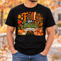 Fall for Jesus He Never Leaves Shirt - Christian Autumn Tee