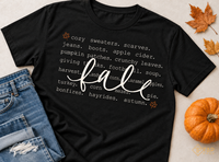 Fall Favorites Shirt - Cozy Autumn Things Graphic Tee