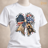 Honor the Brave Patriotic Bow T-Shirt