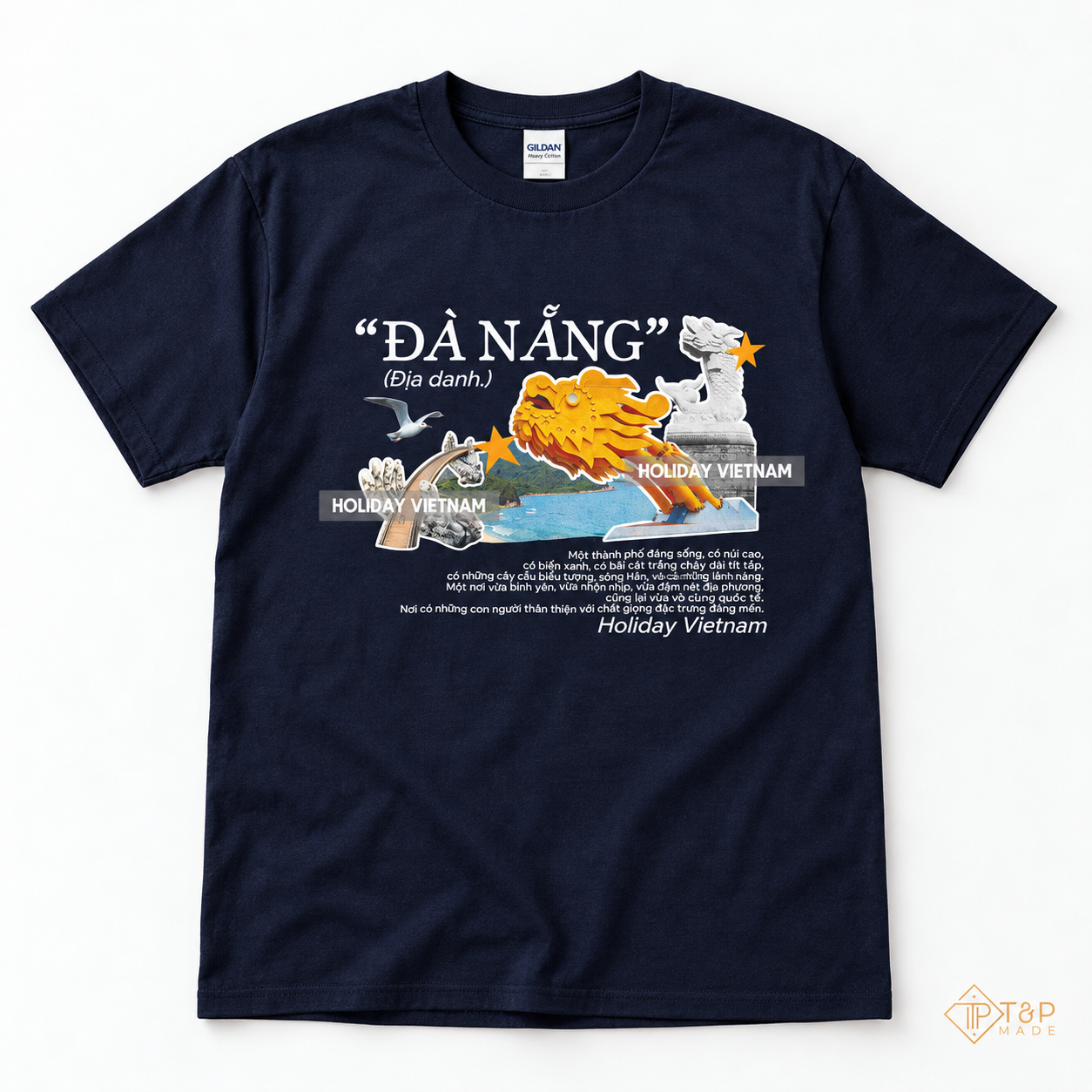 Da Nang Vietnam T-Shirt + Dragon Bridge + Travel Graphic Tee | T&P Made
