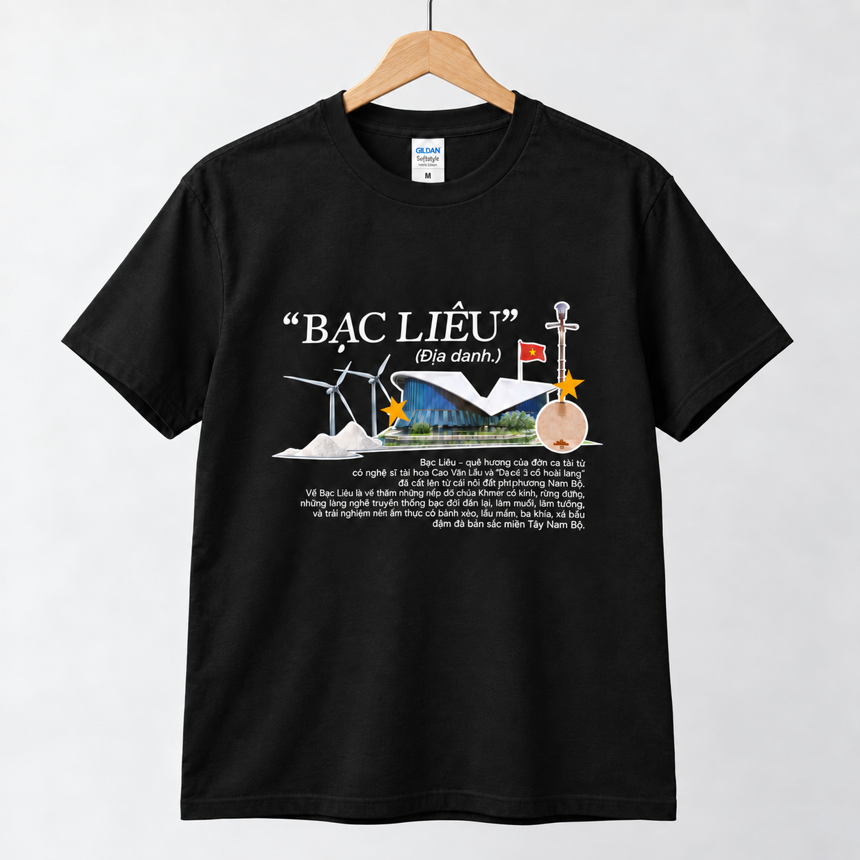 Bạc Liêu Vietnam T-Shirt - Wind Farm & Vietnamese Travel Graphic Tee | T&P Made