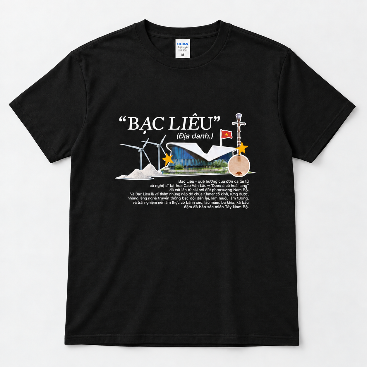 Bạc Liêu Vietnam T-Shirt - Wind Farm & Vietnamese Travel Graphic Tee | T&P Made