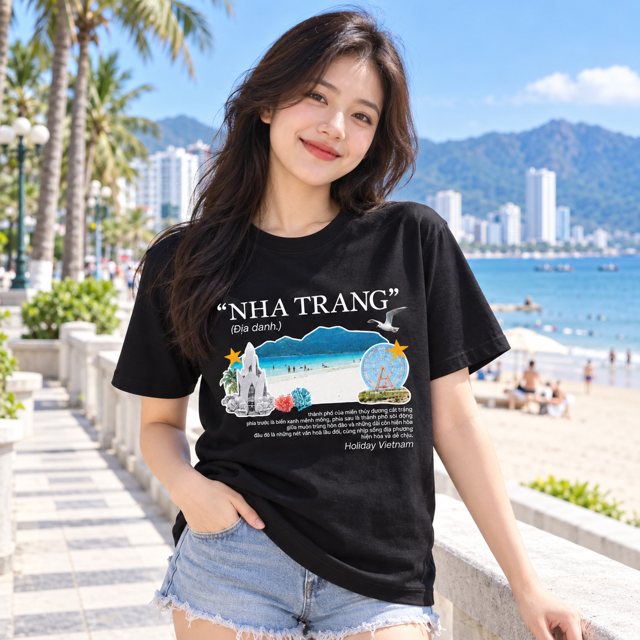 Nha Trang Vietnam T-Shirt - Beach Travel & Vietnamese Graphic Tee | T&P Made