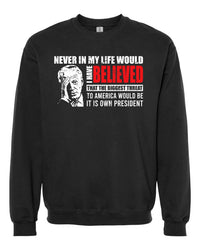 Thumbnail for Biden Biggest Threat To America tshirt sweatshirts, hoodies, LGB