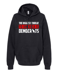 Thumbnail for The Biggest Threat To America Is Democrats tshirt sweatshirts, hoodies, LGB