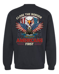 Thumbnail for Close The Border Take Care Of Americans First tshirt sweatshirts, hoodies, LGB