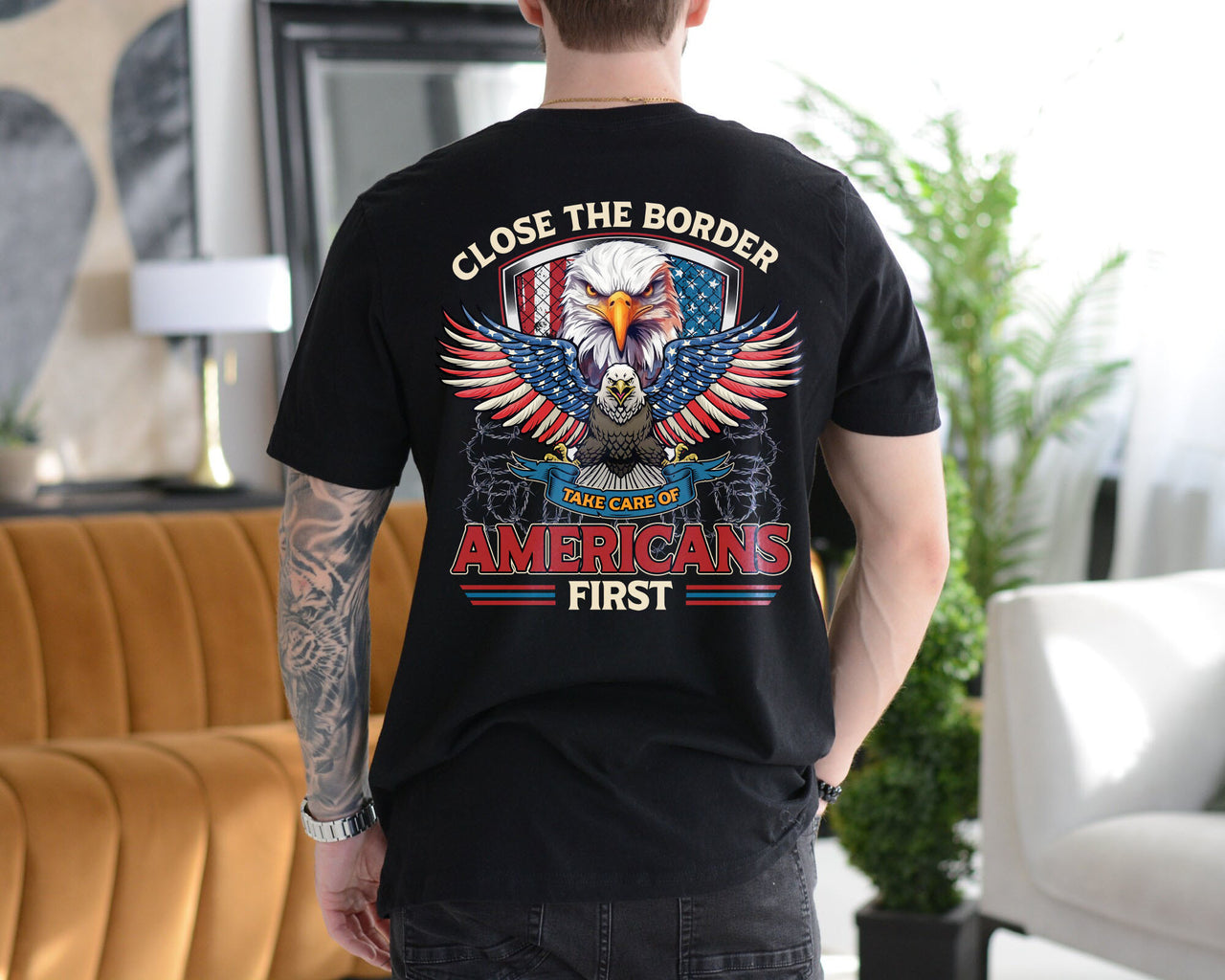 Close The Border Take Care Of Americans First tshirt sweatshirts, hoodies, LGB