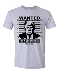 Thumbnail for Trump 2024 Wanted Trump For A Second Term T-shirts, sweatshirts, hoodies