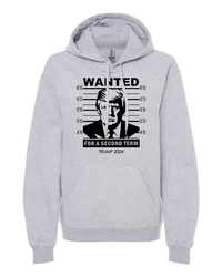 Thumbnail for Trump 2024 Wanted Trump For A Second Term T-shirts, sweatshirts, hoodies