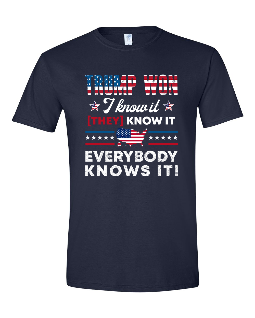 Trump Won I know It They Know It tshirt sweatshirts, hoodies, LGB