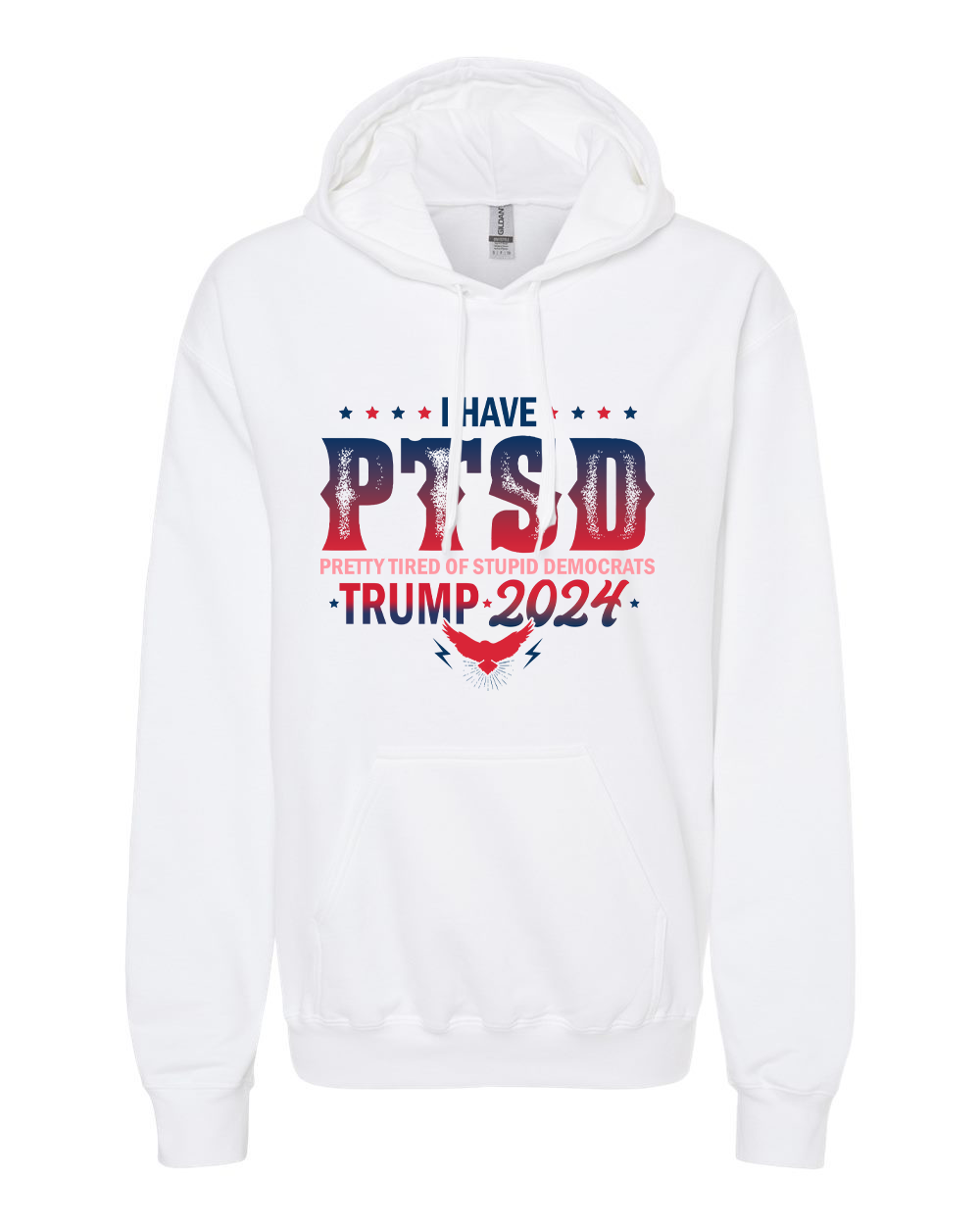 Trump 2024 I Have PTSD Pretty Tired of Stupid Democrats T-shirts, sweatshirts, hoodies