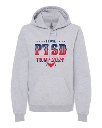 Thumbnail for Trump 2024 I Have PTSD Pretty Tired of Stupid Democrats T-shirts, sweatshirts, hoodies