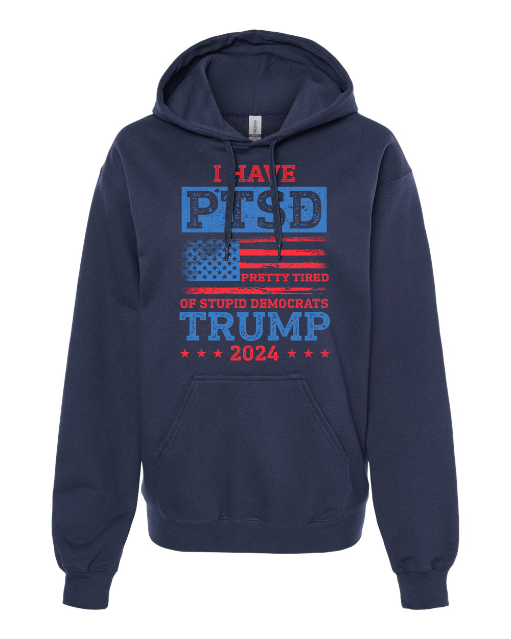 I Have PTSD Pretty Tired of Stupid Democrats Trump 2024 tshirt sweatshirts, hoodies, LGB