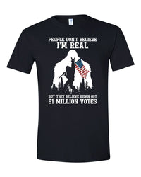 Thumbnail for People Don't Believe I'm Real Bigfoot US Flag tshirt sweatshirts, hoodies, LGB