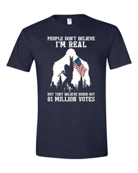 Thumbnail for People Don't Believe I'm Real Bigfoot US Flag tshirt sweatshirts, hoodies, LGB