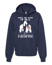 Thumbnail for People Don't Believe I'm Real Bigfoot US Flag tshirt sweatshirts, hoodies, LGB