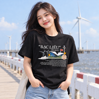 Bạc Liêu Vietnam T-Shirt - Wind Farm & Vietnamese Travel Graphic Tee | T&P Made