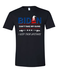 Thumbnail for Biden Can't Take My Guns I Keep Them Upstairs tshirt sweatshirts, hoodies, LGB