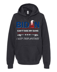 Thumbnail for Biden Can't Take My Guns I Keep Them Upstairs tshirt sweatshirts, hoodies, LGB