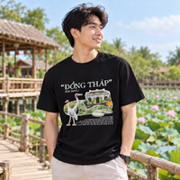 Đồng Tháp Vietnam T-Shirt - Lotus Fields & Travel Graphic Tee | T&P Made