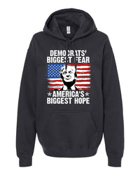 Thumbnail for Trump Democrats’ Biggest Fear America's Biggest Hope tshirt sweatshirts, hoodies, LGB