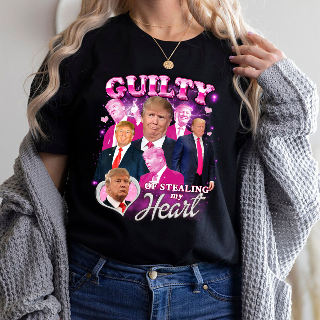 Trump Guilty Of Stealing My Heart tshirt sweatshirts, hoodies, LGB