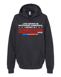 Thumbnail for Biden Is Showing America What A Great President Trump Was tshirt sweatshirts, hoodies, LGB