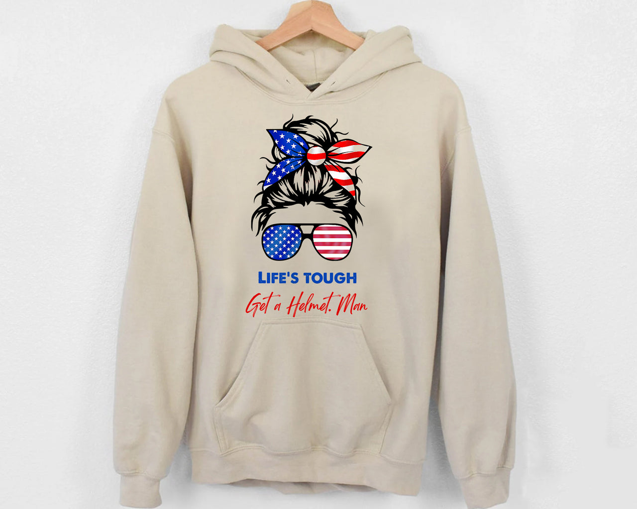 Life's tough, Get a Helmet- Hoodie