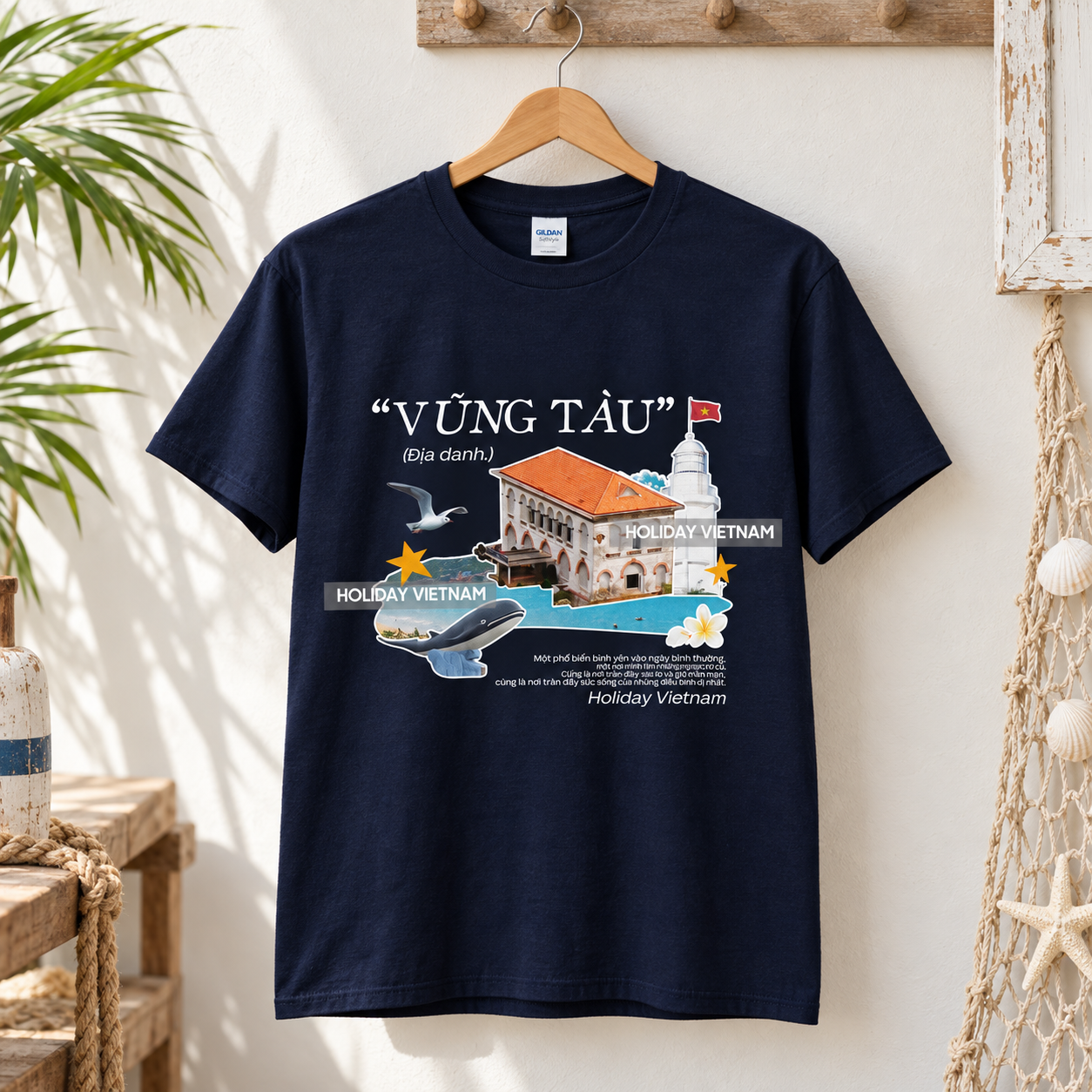 Vung Tau Vietnam T-Shirt - Vietnamese Pride & Beach Graphic Tee | T&P Made