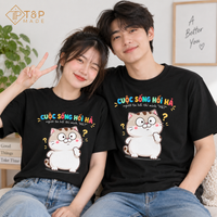 Cuộc Sống Hối Hả Vietnamese T-Shirt - Funny Cat Meme Tee for Vietnamese | T&P Made