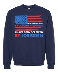 Thumbnail for Never Been Fondled By Donald Trump But Screwed By Joe Biden tshirt sweatshirts, hoodies, LGB