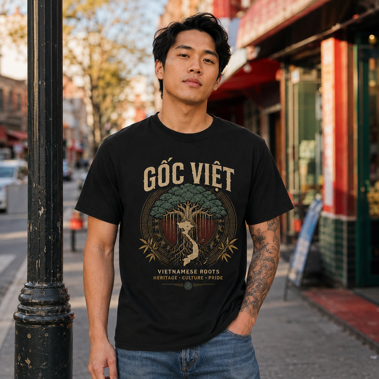 Vietnamese Pride Vintage T-Shirt - Vietnamese Heritage Graphic Tee | T&P Made