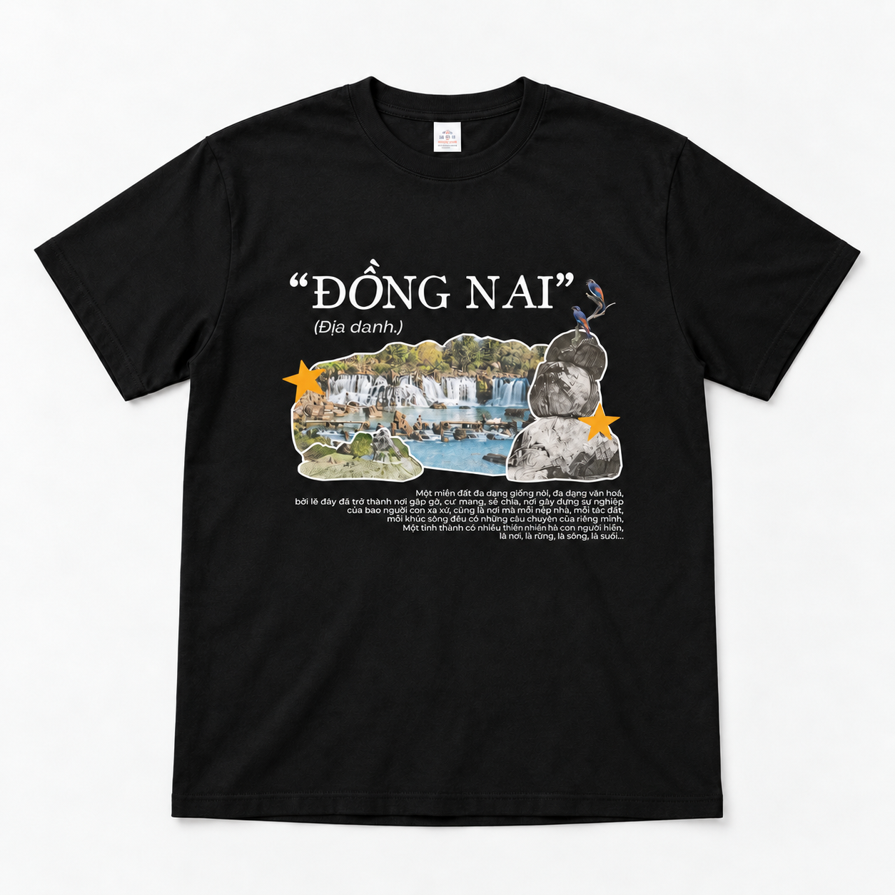 Đồng Nai Vietnam T-Shirt - Waterfall Nature & Travel Graphic Tee | T&P Made