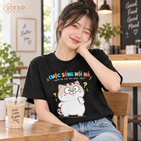 Cuộc Sống Hối Hả Vietnamese T-Shirt - Funny Cat Meme Tee for Vietnamese | T&P Made
