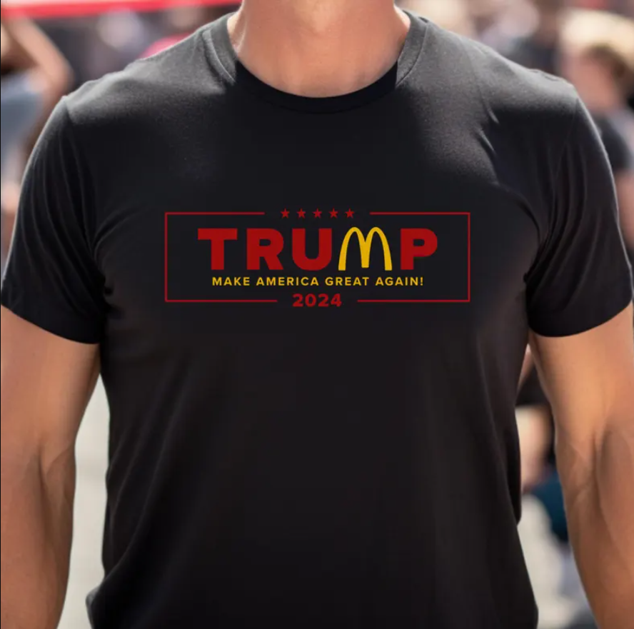 Trump 2024 McDonalds T-shirts, sweatshirts, hoodies