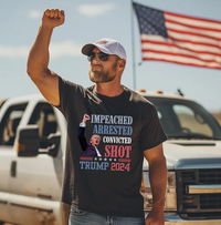 Thumbnail for Trump 2024 Impeached Arrested Convicted Shot Won T-shirts, sweatshirts, hoodies