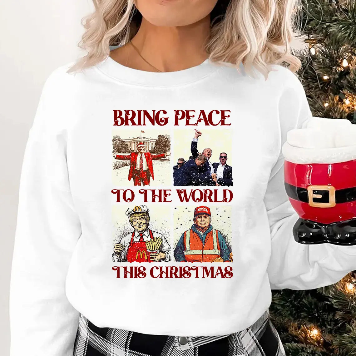 Bringing Peace To The World This Christmas T-shirts, sweatshirts, hoodies