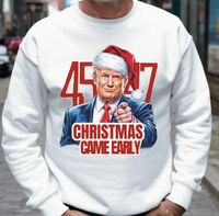 Thumbnail for Trump 45/47 Christmas Come Early T-shirts, sweatshirts, hoodies