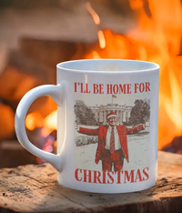 Thumbnail for I'll Be Home for Christmas Mug- President Trump Mug, front and back printed (11oz, 15oz)