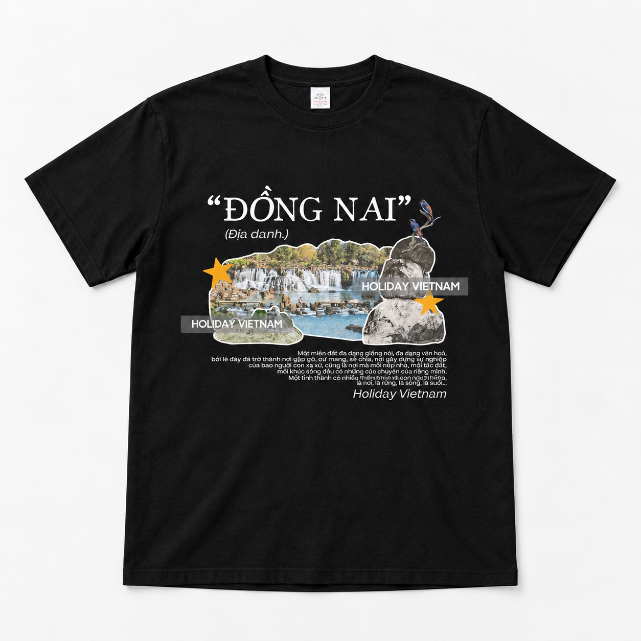 Đồng Nai Vietnam T-Shirt - Waterfall Nature & Travel Graphic Tee | T&P Made