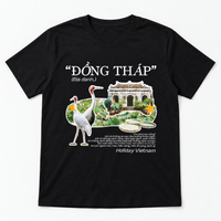 Đồng Tháp Vietnam T-Shirt - Lotus Fields & Travel Graphic Tee | T&P Made