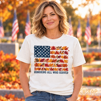 Honoring All Who Served Sweatshirt - Patriotic Fall American Flag Shirt